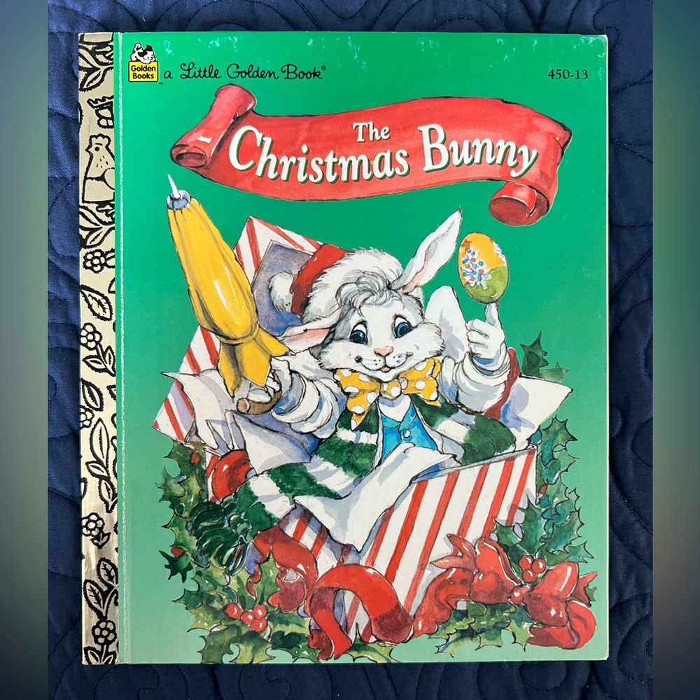 VINTAGE Little Golden book-the Christmas bunny.  1994 copyright.